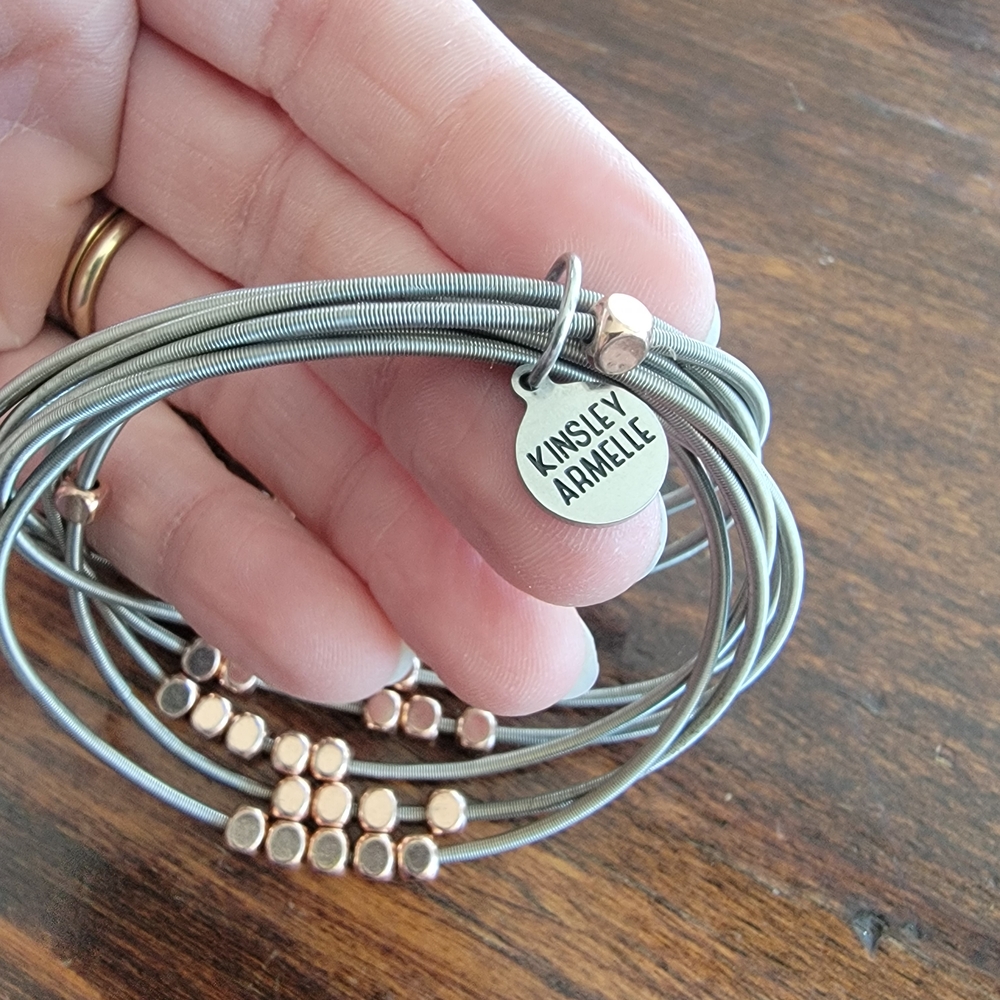 Kinsley Armelle Gray and Gold Bracelet